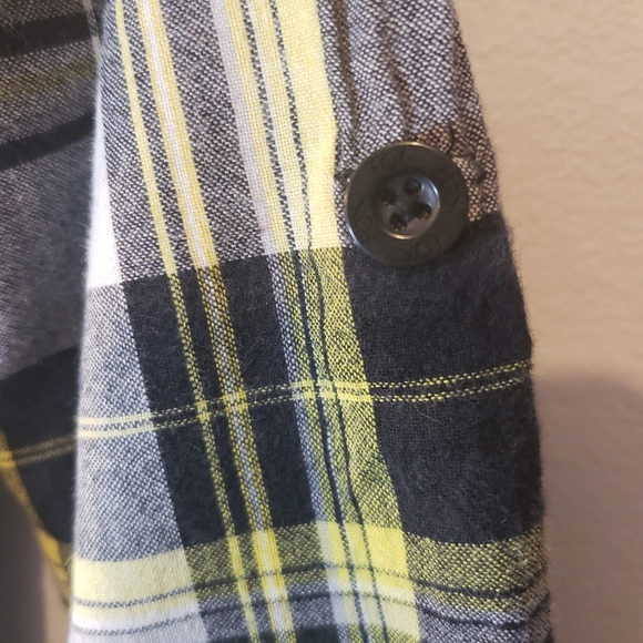 FOX Racing Ladies Button Front Plaid Shirt. Pocket Bling. Size XS - Picture 6 of 8